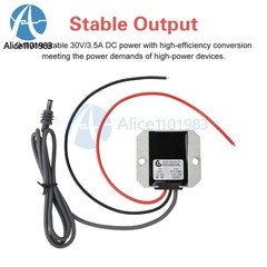 DC 12V24V to DC 30V 3.5A Power Cord Converter Boost Conversion Module Waterproof