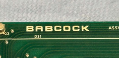 Babcock Display Control PCB Circuit Board Part 1500-5021, VF0140-02