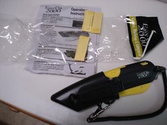 NEW Easy Cut 2000 yellow Safety Box Cutter Knife; Holster, Lanyard & ex-9 blades