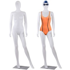 70″ White Female Mannequin Full Body Maniquine Model Stand w/ Adjustable Posture