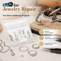 500 Pcs 4.5 Grams Silver Solder for Jewelry Making Silver Solder Precut.