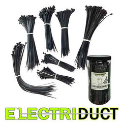 Nylon Cable Ties Kits 650 Pieces – 4″ – 6″ – 8″ – 11″ – Black – Electriduct