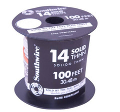 Southwire 100 ft. 14 White Solid CU THHN Wire Model 11580884