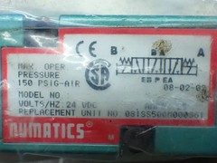 NUMATICS 3 SOLENOID AIR CONTROL VALVES FOUR-WAY / THREE-POSITION, DOUBLE SOLENOI
