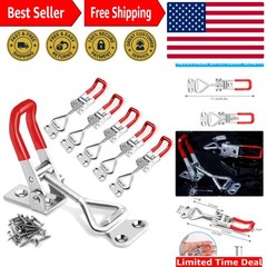 Versatile 6 Pack Heavy Duty Toggle Latch with 330Lbs Capacity – Includes Screws