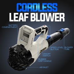 Sun Joe 20-Volt ECOSHARP Cordless X20 Compact Leaf Blower w/ Batteries & Charger