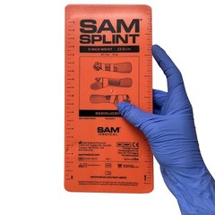 SAM Splint 3X Combo Pack, 36″, 18″ and 9″ (Orange/Blue, Charcoal Gray)