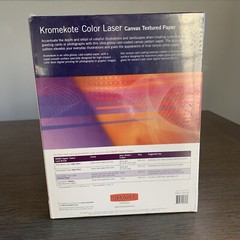 Smart Digital Canvas Textured Paper 8.5″x11″ Gloss Finish Kromekote Color Laser