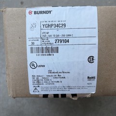 Burndy YGHP34C29 Figure 6 Compression Grounding Connector, 250-500 kcmil