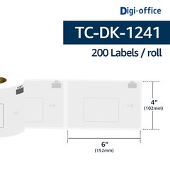 40Rolls 4X6 Large Paper Shipping Labels DK-1241 for Brother QL-1100 QL-1060N