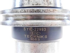 CAT50 TECHNIKS 25mm I.D. SOLID END MILL TOOL HOLDER 25.0 4″ PROJ. CAT50XSLN25-4″