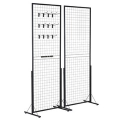 VEVOR 2′ x 5.6′ Grid Wall Panels Tower 2 Packs Wire Gridwall Display Racks