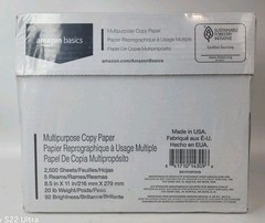 Amazon Basics Copy Printer Paper 20 lb 8.5 x 11 – 5 Reams (2,500 Sheets)