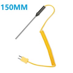 2/4pcs K-Type Thermocouple Probe Digital Thermometer Steel Sensor Spiral Cable