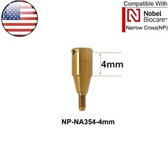 US For Nobel Active Locator Attachment Abutment NP/RP 1-5mm & Male Cap Inserts