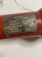 1”TAYLOR Valve 82E4351311 Relief Valve 1″ T-8250-1 245 PSIG 585scfm