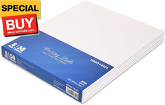 Glue Top Writing Pads (Letter (8.5in x 11in) – Blank, White)