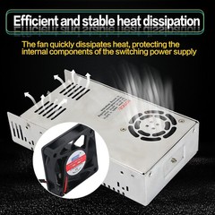 【US】0-12V DC Switching Power Supply 50A 600W 12V DC to AC for LED Strip/CCTV
