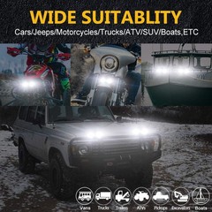 Fit John Deere Gators 835M, 835R, 865M, 865R 12V 2PCS 6″ INCH LED work light Bar