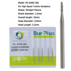 Wave Dental Burs Carbide Surgical High Speed FG SURG 557 558 701 702 703 Prima