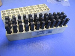 Set Young Bros. 3/16″ Heavy Duty Steel Letter & Numbers Stamps 36 Pc 5363/698690