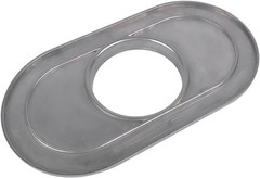 15″ Oval Full Finned Polished Aluminum Air Cleaner Filter Fits for Chevy SBC