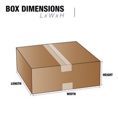 TAPE LOGIC 13 x 13 x 4 Corrugated Cardboard Boxes, Flat 13L x 13W x 4H, Pack of