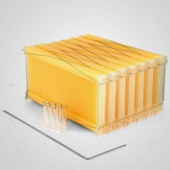 7Pcs Auto Seeping Honey Hive Beehive Frames + Beekeeping Wooden Cedarwood House