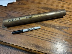 1-1/2″ diameter x 12″ long, Brass Round Rod Bar