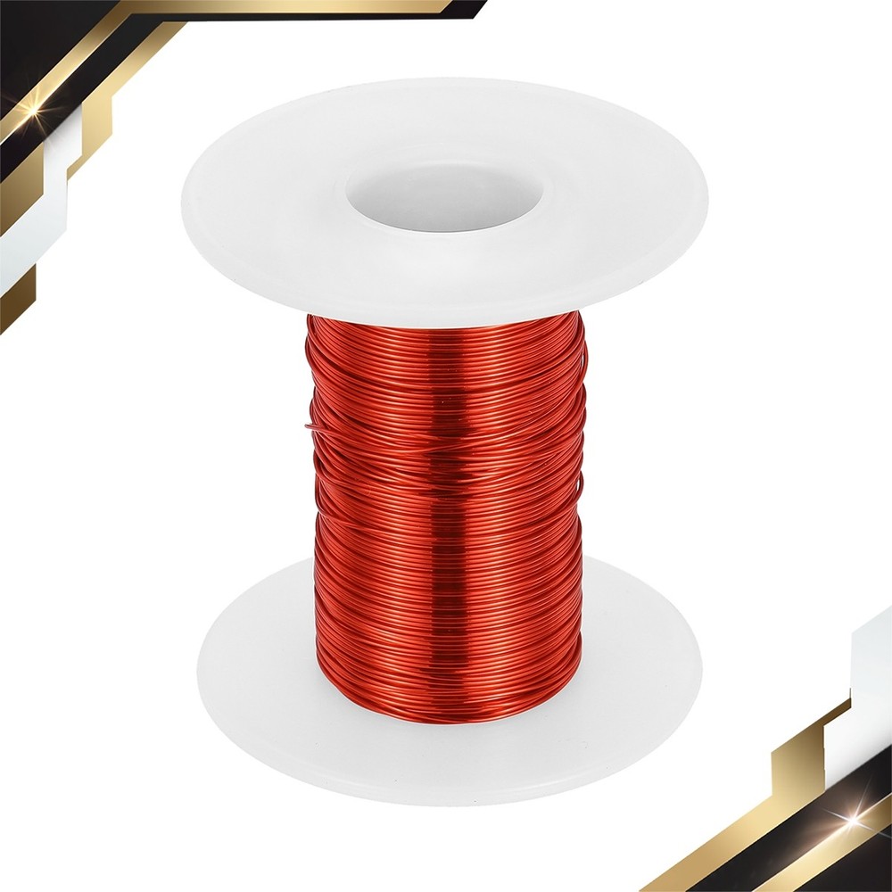 1Pack 24AWG Magnet Wire 2 oz Magnetic Coils Wire 155C(311F) Red White