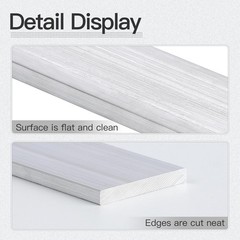 6061 Aluminum Flat Bar 1/8″ x 1″ x 12″ – 6 Pieces – General Purpose