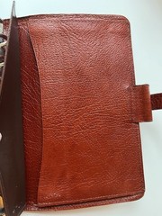 Vintage Filofax Winchester Organizer 4CL Real Calf Leather Brown Personal Size