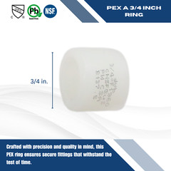 50 PCS. 3/4″ PEX A EXPANSION F1960 RINGS (SLEEVES) FOR UPONOR (WIRSBO)