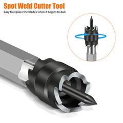 14Pcs 3/8″ Double Sided Rotary Spot Weld Cutter Remover Drill Bits Cut Welds Kit