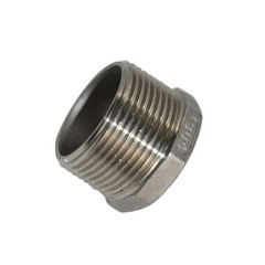 NPT Stainless steel 1-1/4″ male to 3/4″ female HEX Reducer bushing pipe adapter