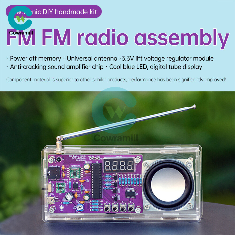 AXS2031 Digital FM Radio DIY Electronic Kit 87.5~108MHz Soldering Practice Kit