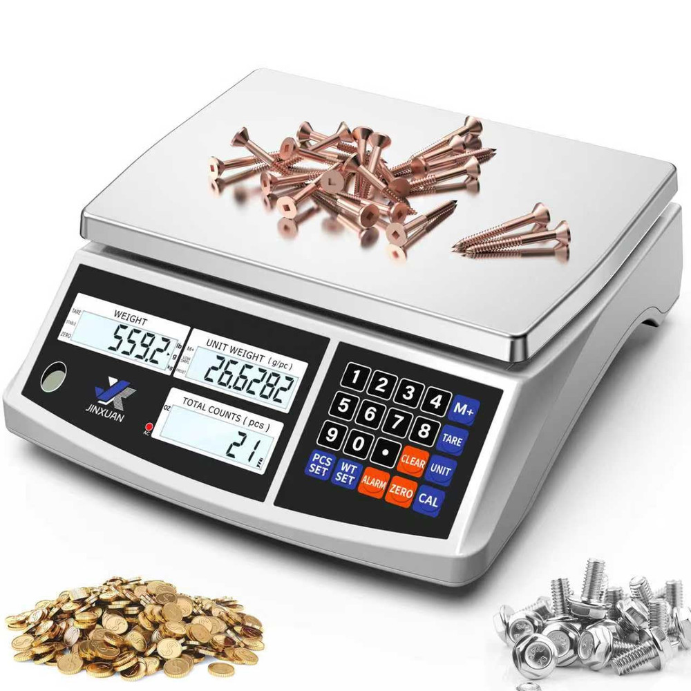 Precision Digital Counting Scale 30Kg/66Lb for Small Parts and Coins