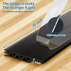 2 Pack Door Draft Stopper Sheets, Door Sweep for Exterior & Interior Doors,Ro…