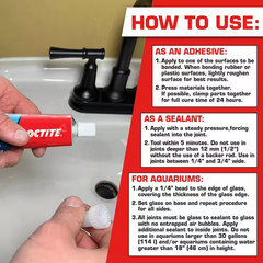 Silicone Waterproof Multipurpose Adhesive Sealant 2.7 Oz. Clear Tube