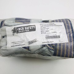 MCR Safety 1400 Split Leather Palm Work Gloves Size XL Safety Cuff 2.5″L 12 Pair