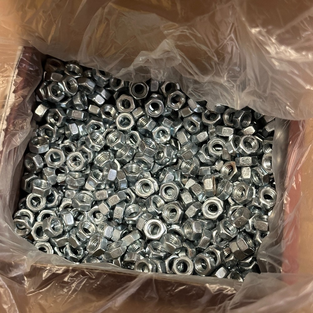 Approx 1000pcs M5 x 0.80 mm Metric Hex MS Nut Steel Zinc Class 8 DIN 934 Coarse