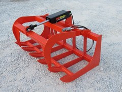 48″ Orange Root Rake Grapple Bucket Attachment Skid Steer Tractor Loader
