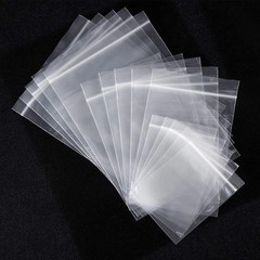 200 Reclosable Top Zipper Bags Poly Clear 2 MIL Zip Baggies Lock Jewelry Buttons