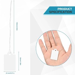 220 Pack White Price Tags with String Attached Marking Price Tags Price Labels D