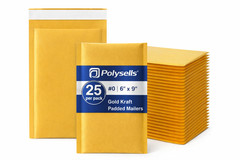25 300 6×9 Kraft Paper Padded Bubble Envelopes Mailers Shipping Case 6”x9”