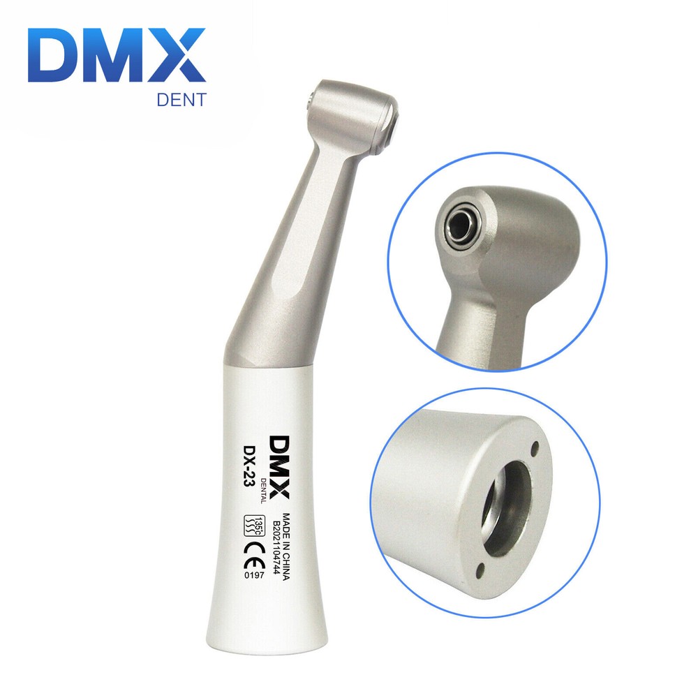 DMXDENT Dental (LED ) Slow low Speed Contra Angle Handpiece Push 1:1 F NSK Style