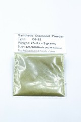 TechDiamondTools Diamond Powder 325 Grit 45-38 Microns, 25 cts = 5 Grams