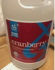 1 Gallons Santec Cranberry Advanced 62% Alcohol Based Gel Sanitizer 428904 (SR)