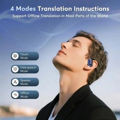 AI Translation Earbuds Real Time 144 Language Translator Earbuds for iPhone a…