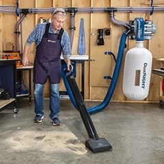 4″ Quick Change Floor Sweep Kit – Dust Collector Accessories, Handle & Wand Incl